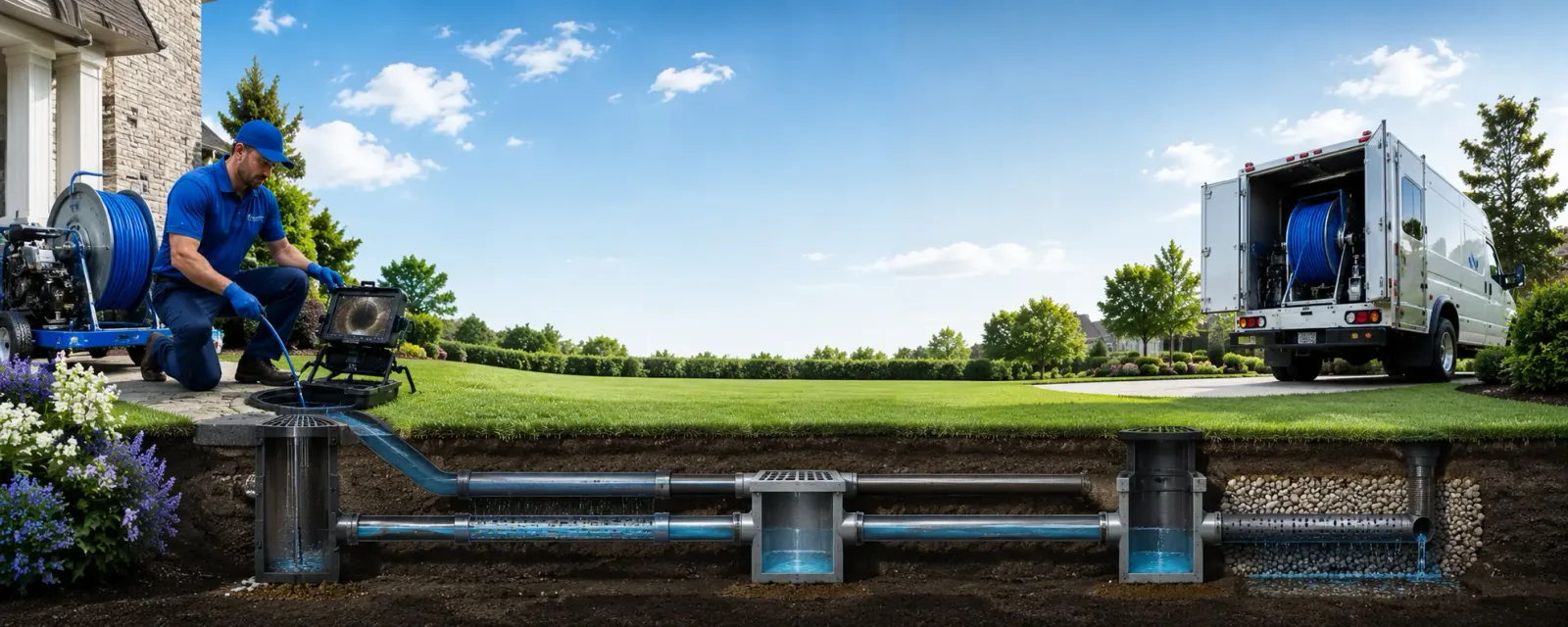 Outdoor drain cleaning information for Lecompton, KS